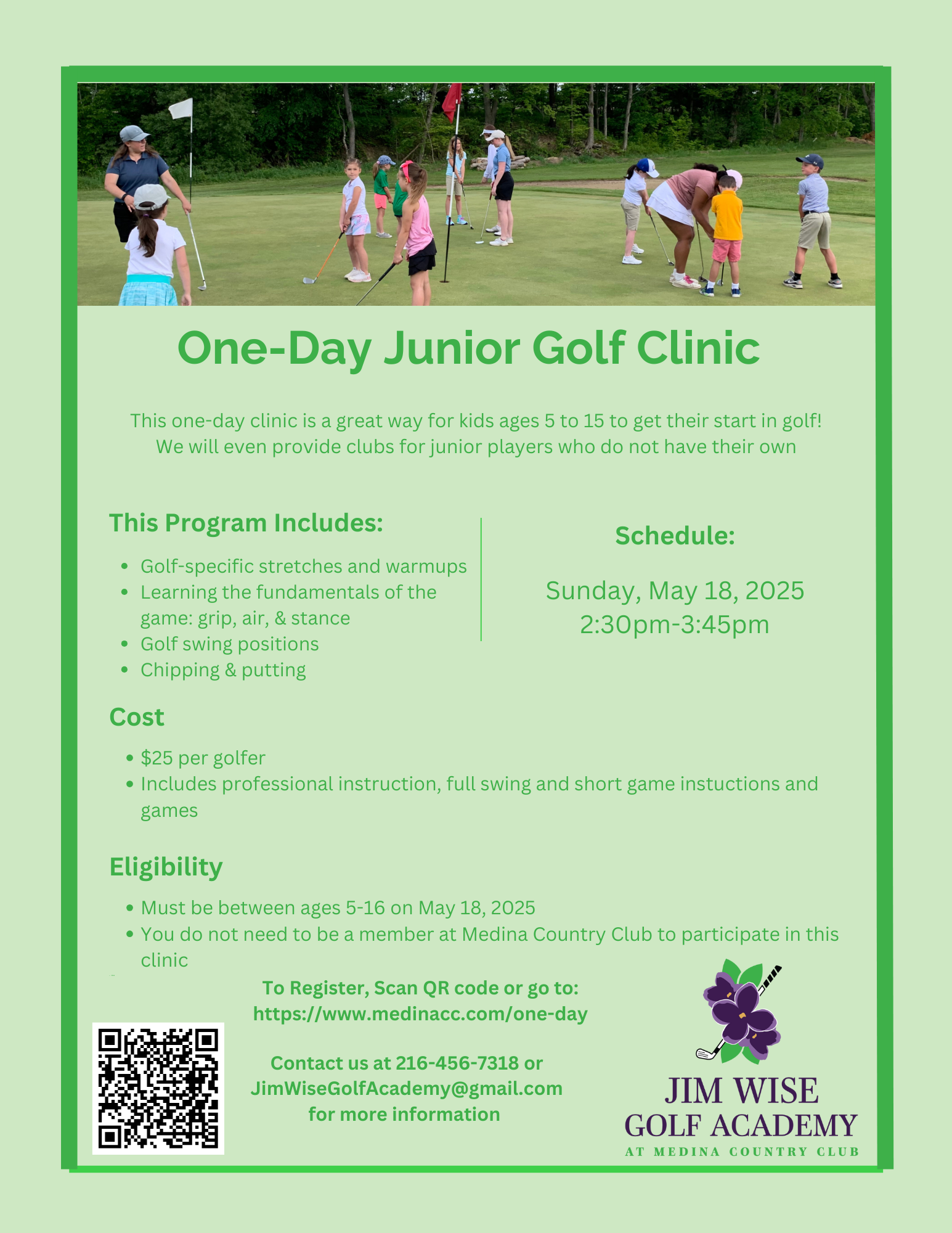 One Day Junior Golf 2025